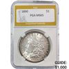 Image 1 : 1890 Morgan Silver Dollar PGA MS65