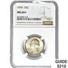 Image 1 : 1939 Washington Silver Quarter NGC MS66+