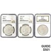Image 1 : 1881-1889 [3] Morgan Silver Dollar NGC MS62-63