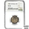 1886 Canada 25 Cents NGC VF25