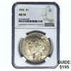 1935 Silver Peace Dollar NGC AU55