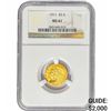 Image 1 : 1911 $2.50 Gold Quarter Eagle NGC MS61