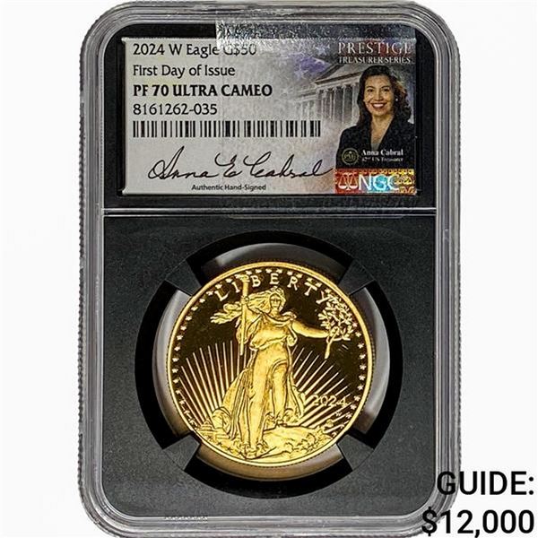 2024 1oz $50 Gold Eagle NGC PF70 UC