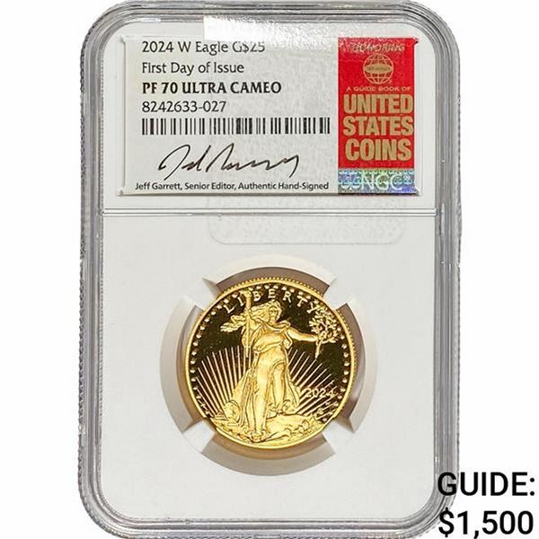 2024-W 1/2oz $25 Gold Eagle NGC PF70 UC