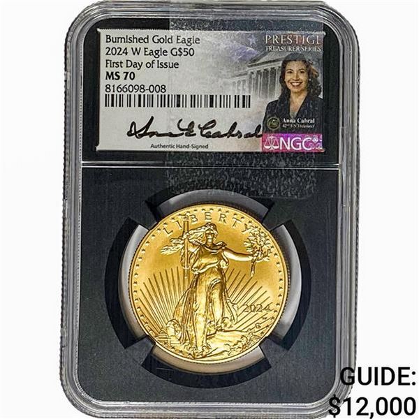 2024-W 1oz $50 Gold Eagle NGC MS70