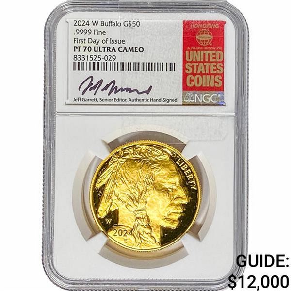 2024-W 1oz $50 Gold Buffalo NGC PF70 UC