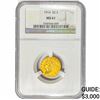 Image 1 : 1914 $2.50 Gold Quarter Eagle NGC MS61