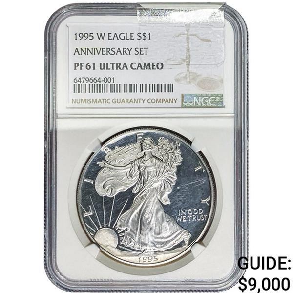 1995-W Silver Eagle NGC PF61 UC Anniversary Set