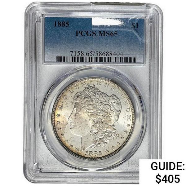 1885 Morgan Silver Dollar  MS65