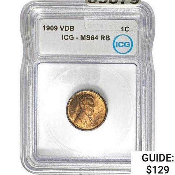 1909 Wheat Cent  MS64 RB
