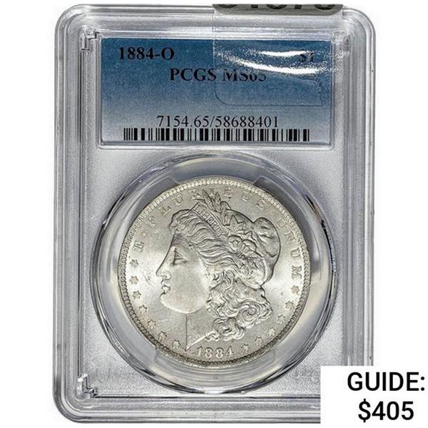 1884-O Morgan Silver Dollar  MS65