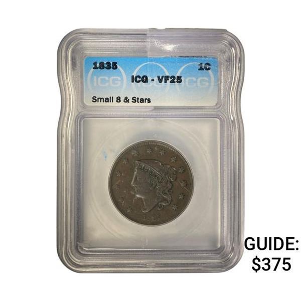 1835 Liberty Cap Cent  VF25