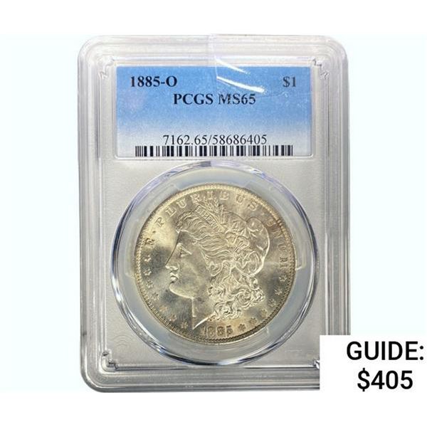 1885-O Morgan Silver Dollar  MS65