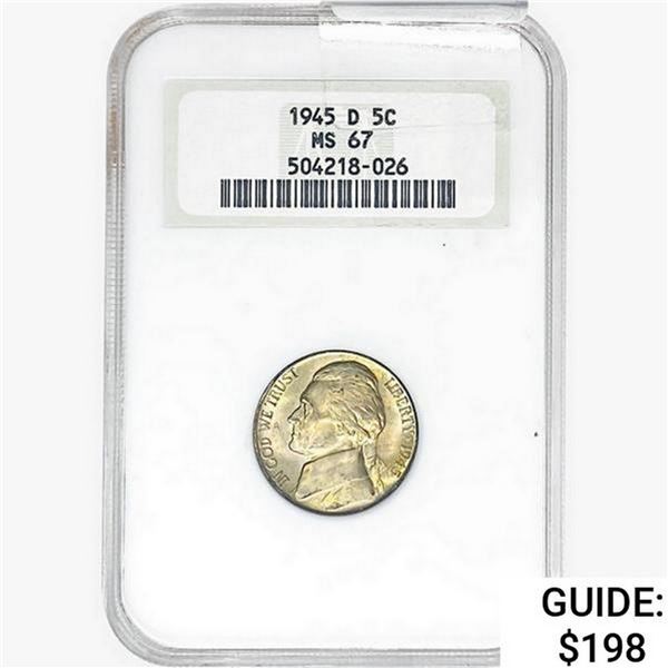 1945-D Jefferson Nickel NGC MS67
