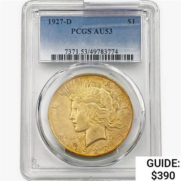 1927-D Silver Peace Dollar PCGS AU53