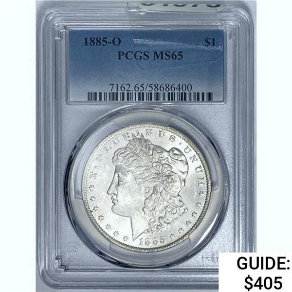 1885-O Morgan Silver Dollar  MS65
