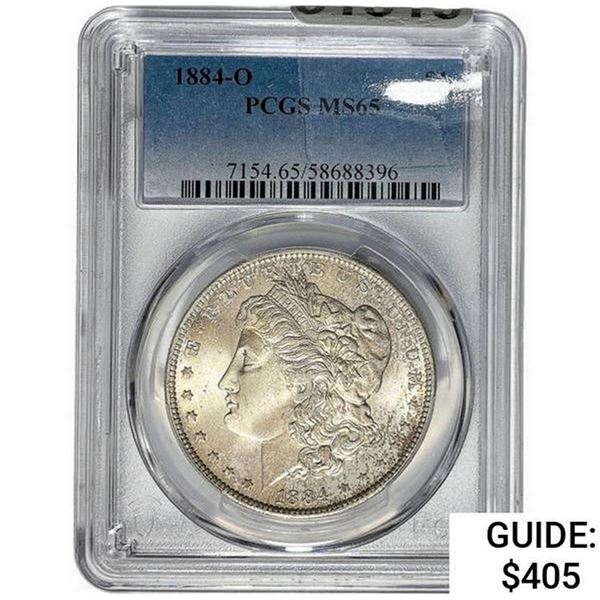 1884-O Morgan Silver Dollar  MS65
