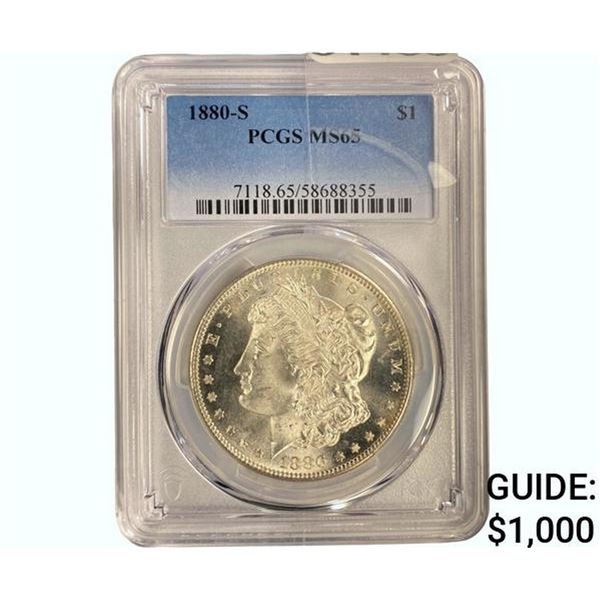 1880 Morgan Silver Dollar  MS65