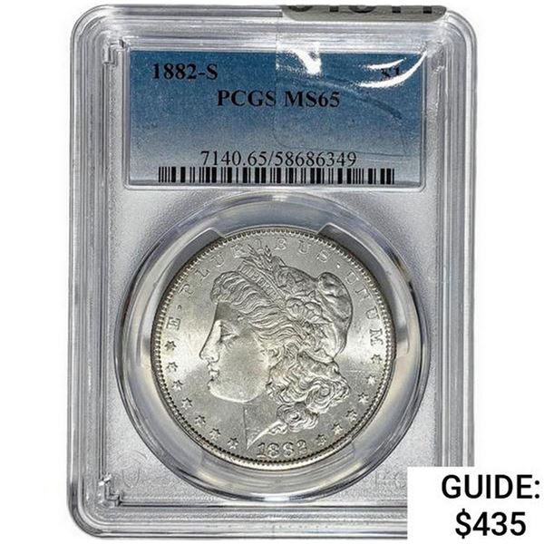 1882-S Morgan Silver Dollar  MS65