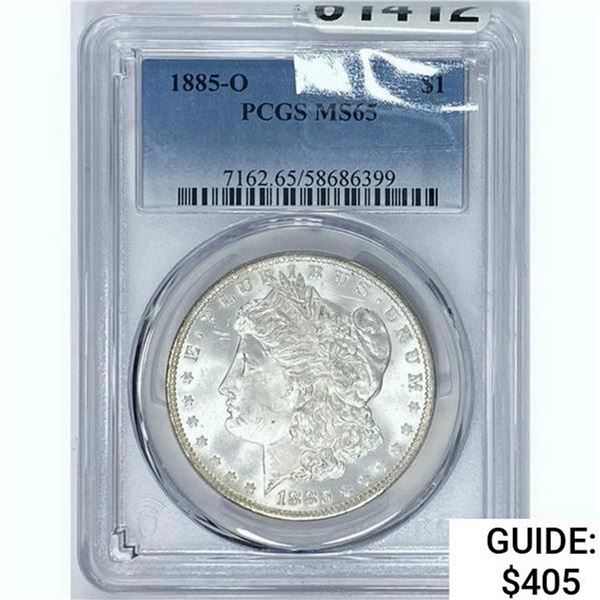 1885-O Morgan Silver Dollar  MS65