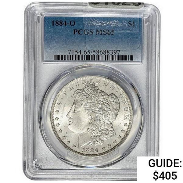 1884-O Morgan Silver Dollar  MS65