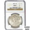 Image 1 : 1887 Morgan Silver Dollar NGC MS65