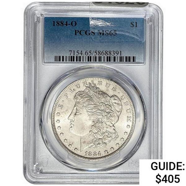 1884-O Morgan Silver Dollar  MS65