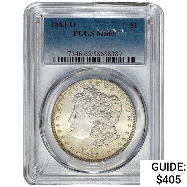 1883-O Morgan Silver Dollar  MS65