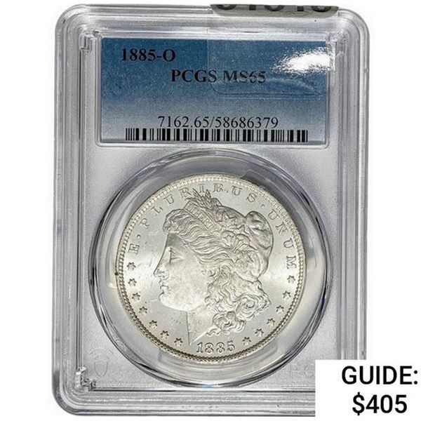 1885-O Morgan Silver Dollar  MS65