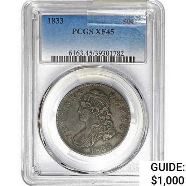 1833 Capped Bust Half Dollar PCGS XF46