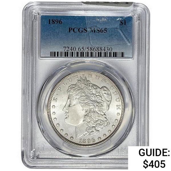1896 Morgan Silver Dollar  MS65