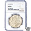 Image 1 : 1878-S Morgan Silver Dollar NGC MS63