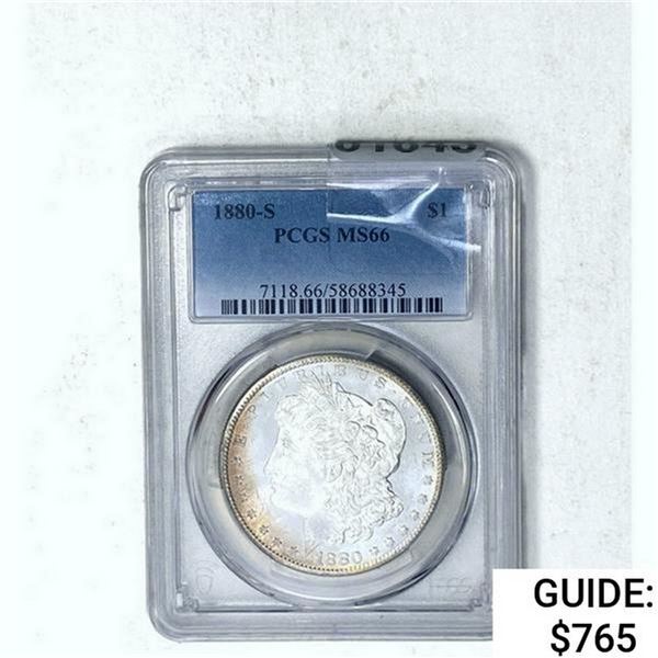 1880-S Morgan Silver Dollar  MS66