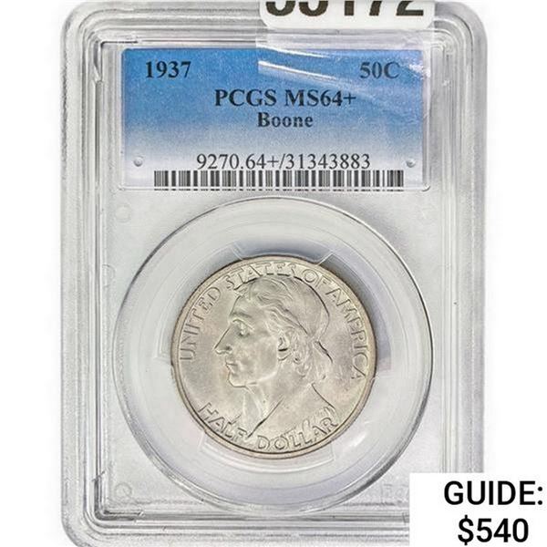 1937 Boone Half Dollar PCGS MS64+