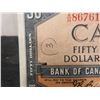 Image 4 : Canadian 1954 50 Dollar Bill