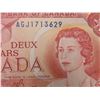 Image 2 : Canadian 1974 2 Dollar Bill Uncirculated