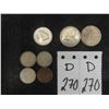 Image 1 : 7 Canadian Coins 4 Dimes 59,65,68,68 1 Nickel 1967 2 