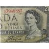 Image 2 : 1954 Canadian 20 Dollar Bill 