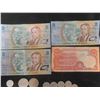 Image 3 : Belize, Barbados and Samoa Currency 7 Bills and 40 Coins