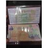 Image 5 : Fiji and Cook Islands Currency 2 3 Dollar Bill and Booklets