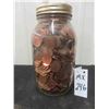 Image 1 : 8LBS Jar of Canadian Pennies