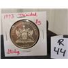 Image 1 : 1973 Sterling 5 Dollars Trinidad 29.7 Grams