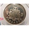Image 2 : 1974 Sterling Silver 10 Dollars Barbados 38.7 Grams