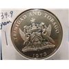 Image 2 : 1973 Sterling Silver 34.9Grams Trinidad 10 Dollars