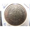 Image 2 : 1875 B Germany 5 Mark 90% Silver 27.7Grams