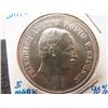 Image 3 : 1914 E Saxony Germany 5 Mark 90% Silver 27.7Grams