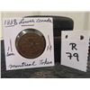 Image 1 : 1838 Canada 1 Cent Lower Canada Montreal
