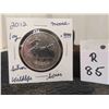 Image 1 : 2012 Wildlife Series Moose 1oz .9999 Silver 5 Dollars