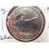 Image 2 : 2012 Wildlife Series Moose 1oz .9999 Silver 5 Dollars