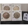 Image 1 : 1949-1952 Canada Silver Half Dollars George VI